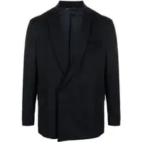 Giacca Uomo Blu Lana miniatura 3