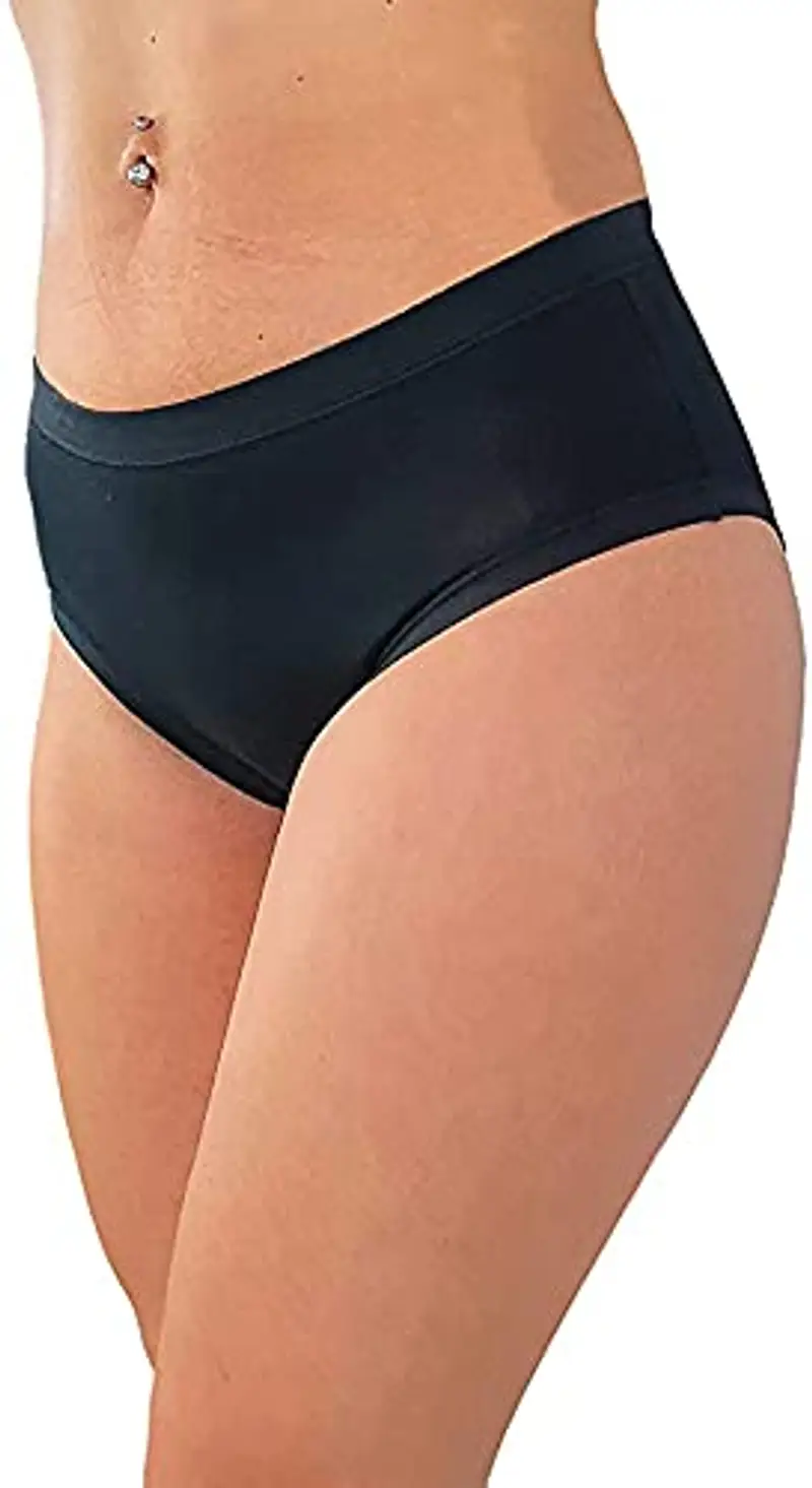 Cotonella Slip Donna Nero 2143973 miniatura 2