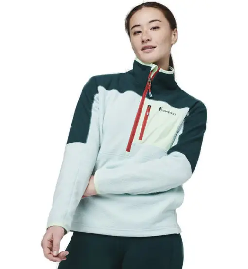 Abrazo Fleece Half-Zip W - felpa in pile - donna Green