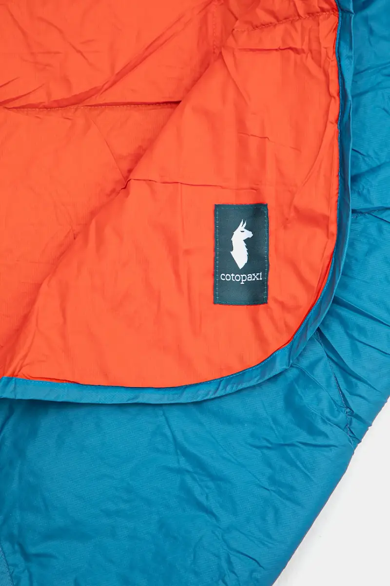 sacco a pelo in piuma con funzione poncho Fuego Turchese miniatura 3