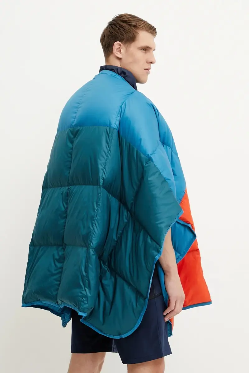 sacco a pelo in piuma con funzione poncho Fuego Turchese miniatura 5