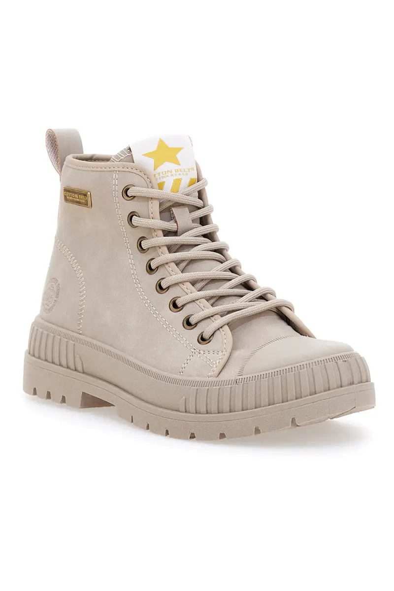 Anfibi Beige con Lacci COTTON BELT CBW422A06 [BEIGE] miniatura 2