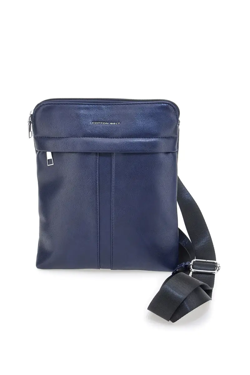 Borsello blu con tracolla regolabile Cotton belt K19-026-B055 [BLU]