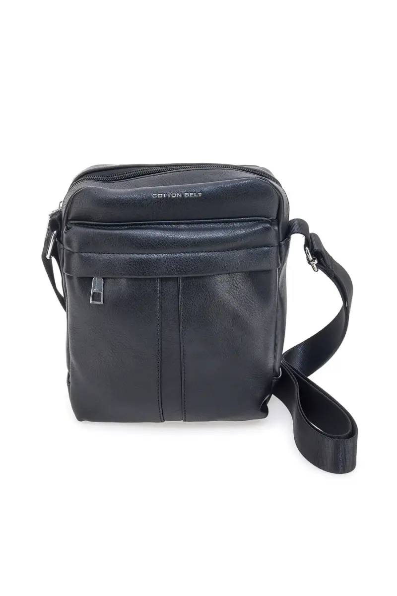 Borsello nero con tracolla regolabile Cotton belt K19-026-B052 [NERO]