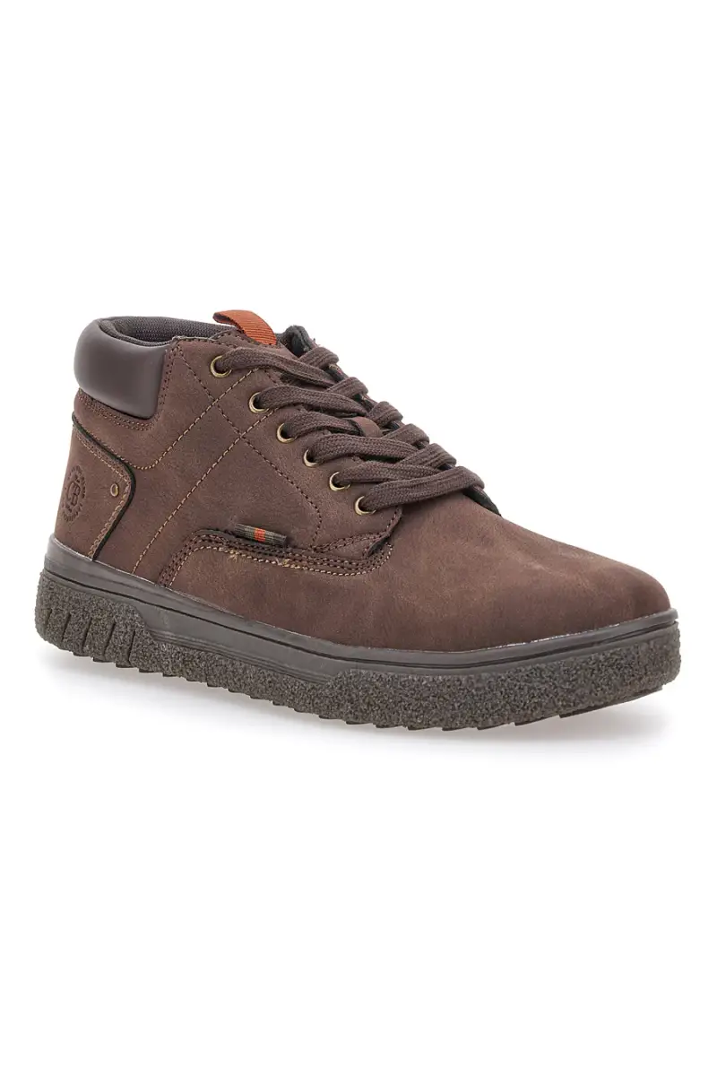 Scarpe alte marroni imbottite fondo robusto Cotton belt CBM524A0602 [MUSCHIO] miniatura 2