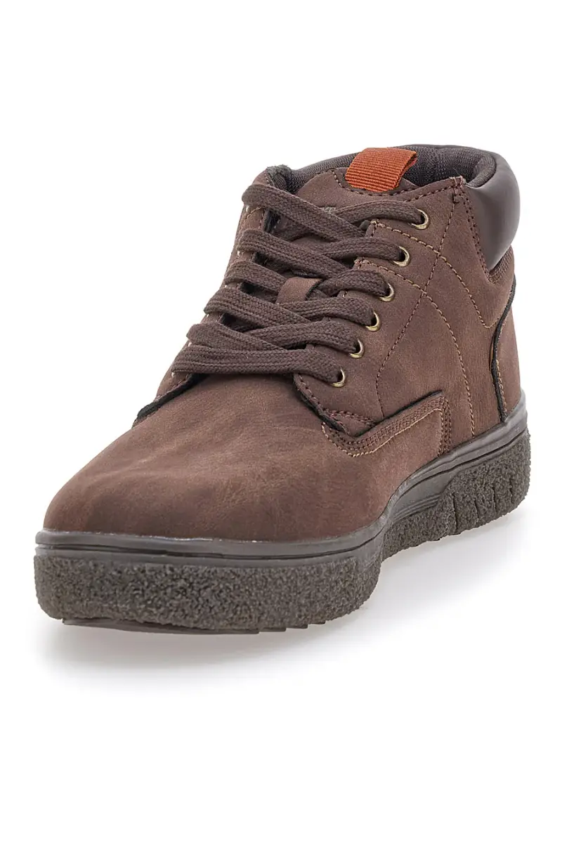 Scarpe alte marroni imbottite fondo robusto Cotton belt CBM524A0602 [MUSCHIO] miniatura 3