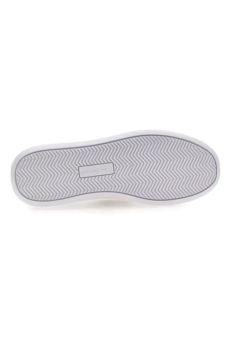 Sneakers bianche con bande laterali oro Cotton belt BRIGHTON 2 0 LTH [BIANCO] miniatura 5