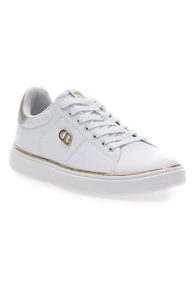 Sneakers bianche con dettagli dorati Cotton belt GTZ 2 0 [BIANCO miniatura 2