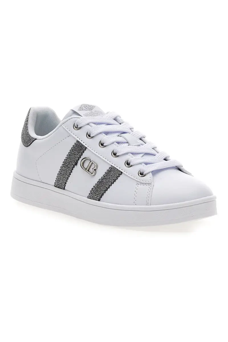 Sneakers bianche con dettagli glitterati Cotton belt YARD METAL [WHITE miniatura 2