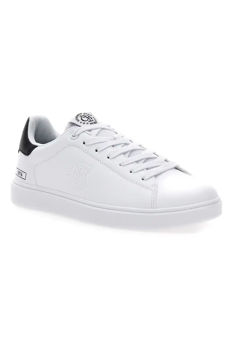 Sneakers bianche con dettagli neri in pelle Cotton Belt GTZ 3 0 LTH [WHITE miniatura 2