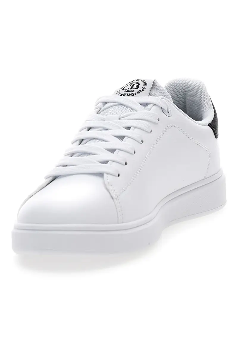 Sneakers bianche con dettagli neri in pelle Cotton Belt GTZ 3 0 LTH [WHITE miniatura 4