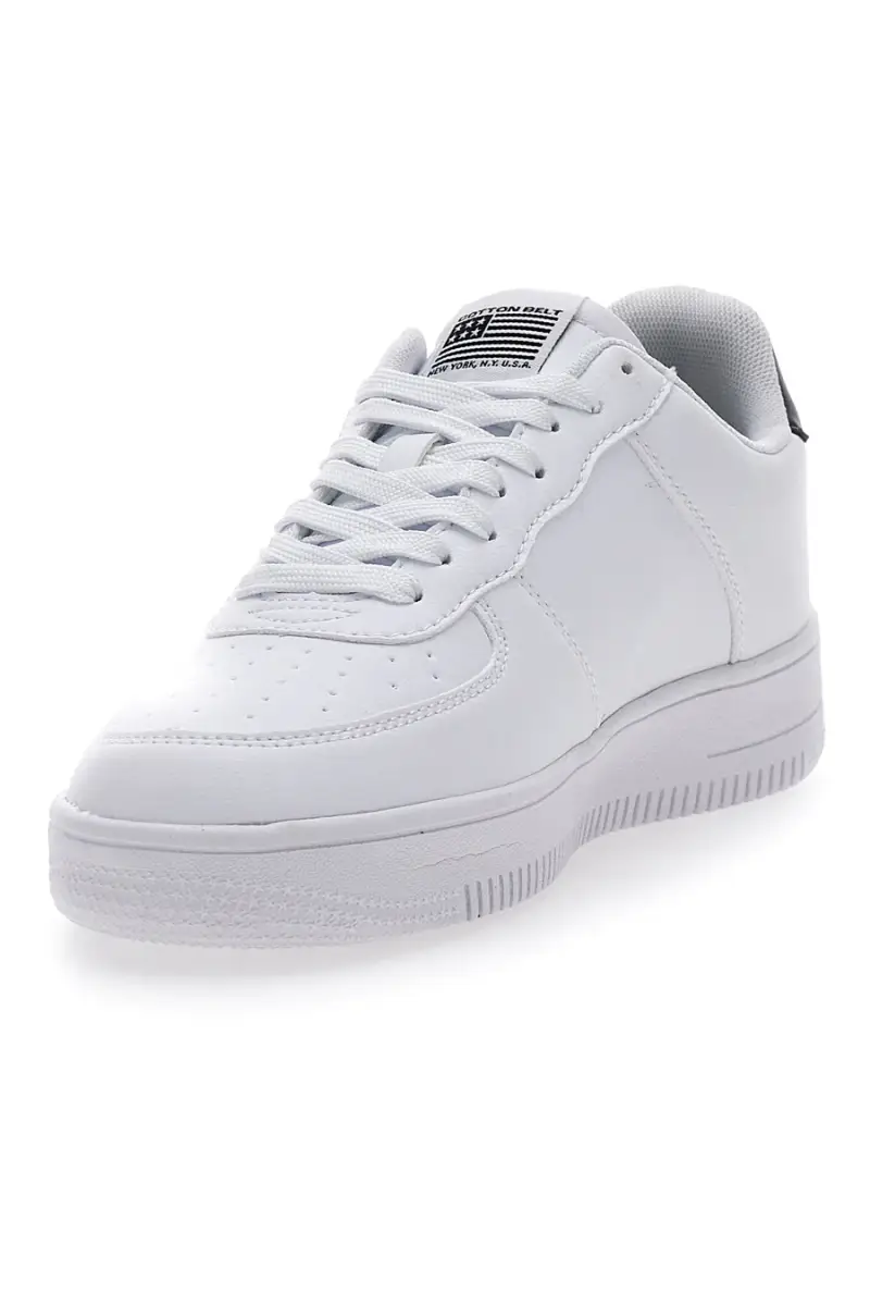 Sneakers bianche con tomaia traforata COTTON BELT RFM424H00 [WHITE miniatura 3