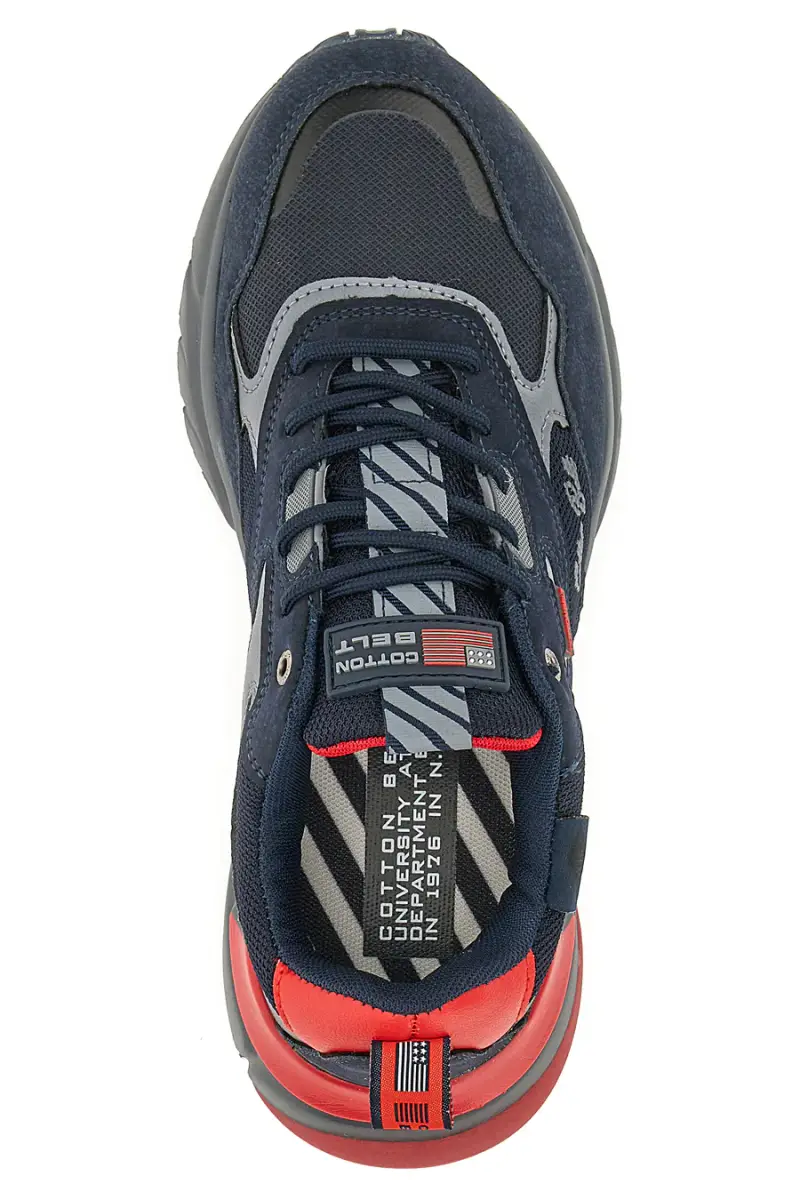 Sneakers Chunky Cotton Belt Focus Blu [BLU miniatura 5