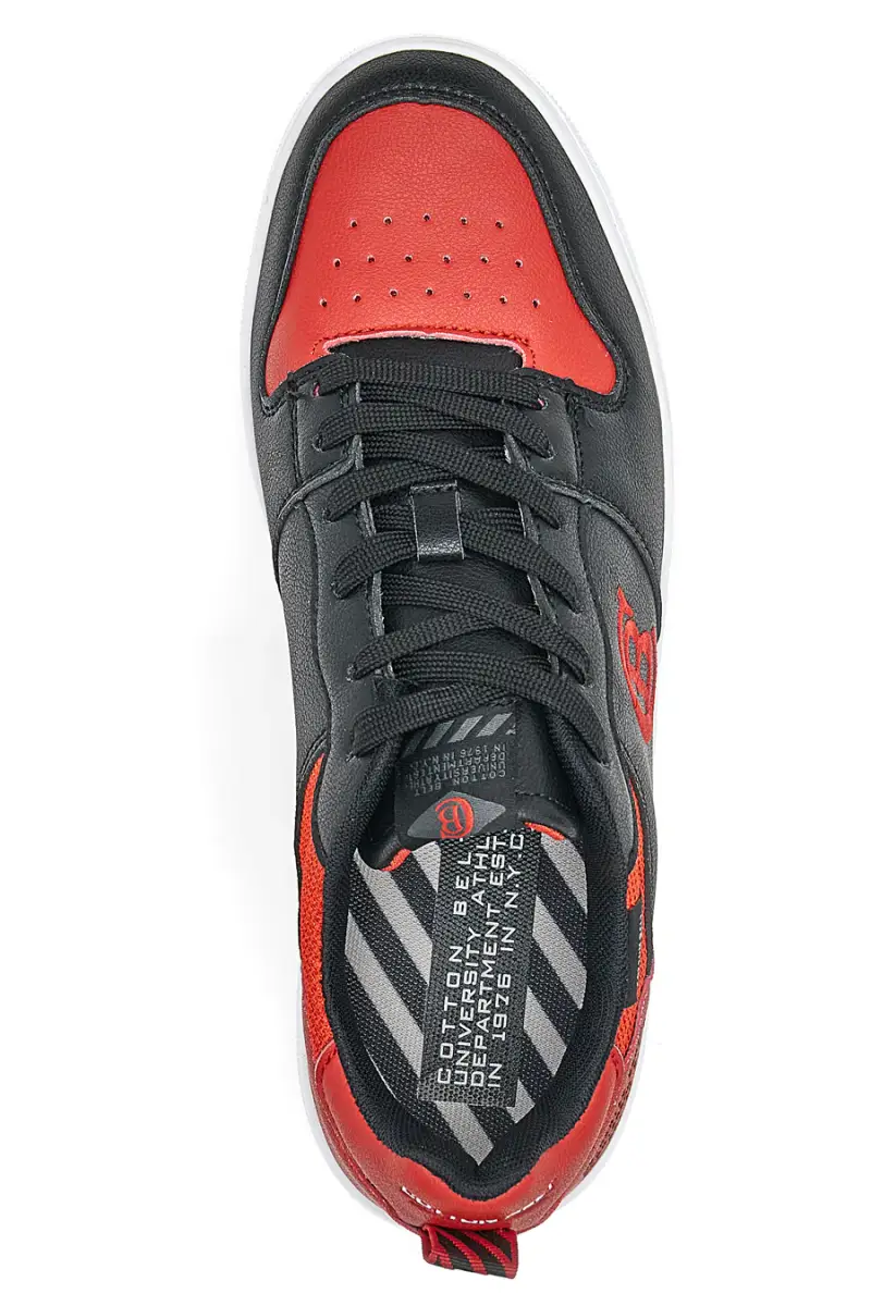 Sneakers Nere e Rosse Cotton Belt 224558 [SCARLET miniatura 5