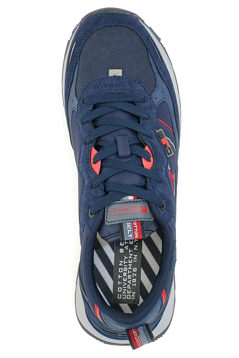 Sneakers Platform Cotton Belt Clinton Bicolore Blu [BLUE] miniatura 5