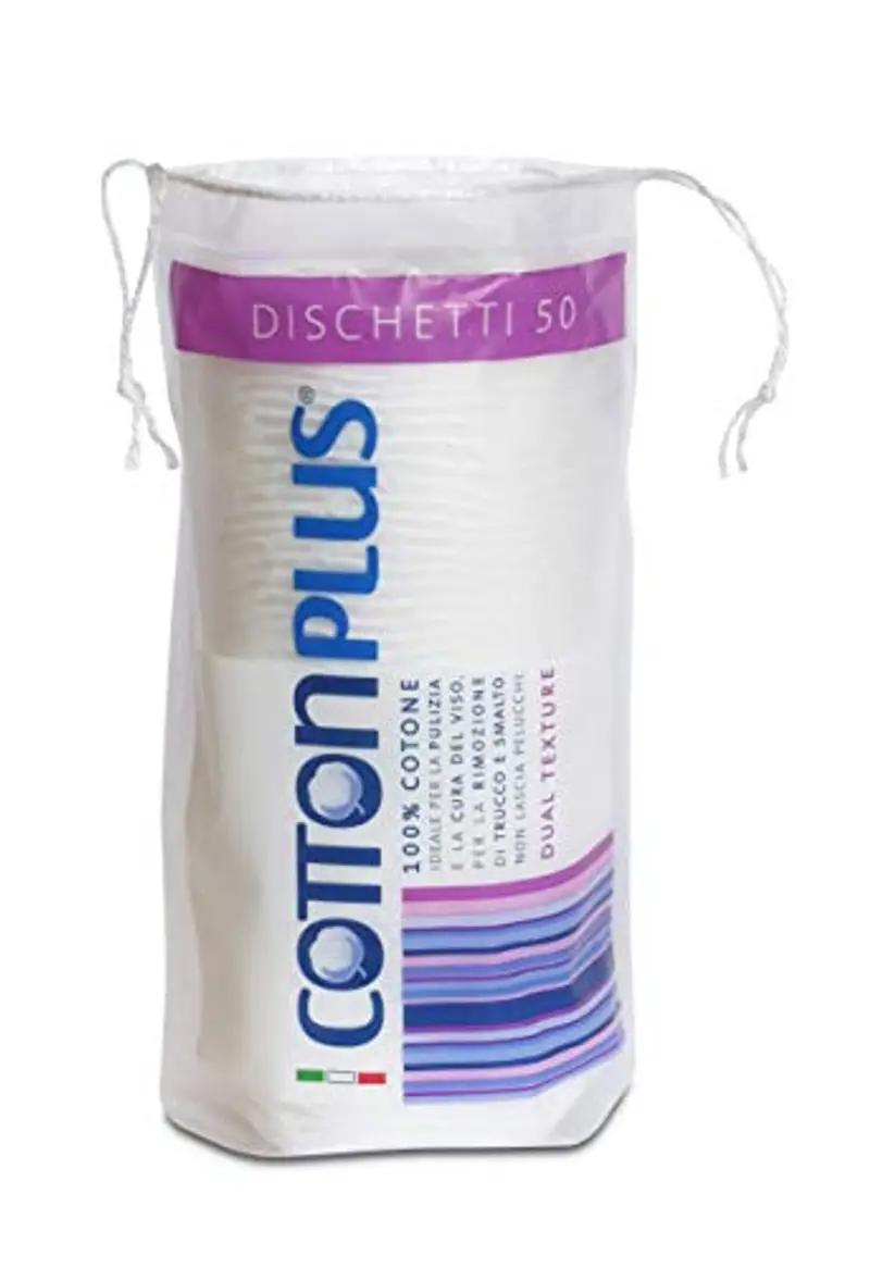 Cotton Plus DISCHETTI 50 pz. - LINEA BEAUTY | DISCHETTI 100% PURO COTONE | Dischetti struccanti per la pulizia del viso soffici e resistenti miniatura 2