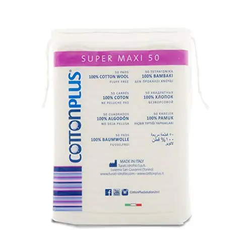 Cotton Plus Super Maxi 50 pz. - LINEA BEAUTY | DISCHETTI PRETAGLIATI 100% PURO COTONE | Dischetti struccanti XL per la miniatura 2