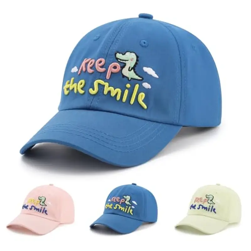 Coubeau Cappellini da Baseball per Bambini, Cappellini da Baseball per Ragazzi e Ragazze, Protezione UV, Simpatici