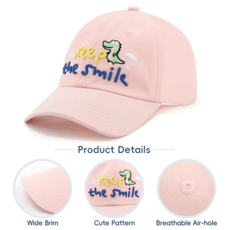 Coubeau Cappellino da Baseball per Bambini, Adatto a Ragazzi e Ragazze, Protezione UV, Simpatico Cappello da Cartone miniatura 3