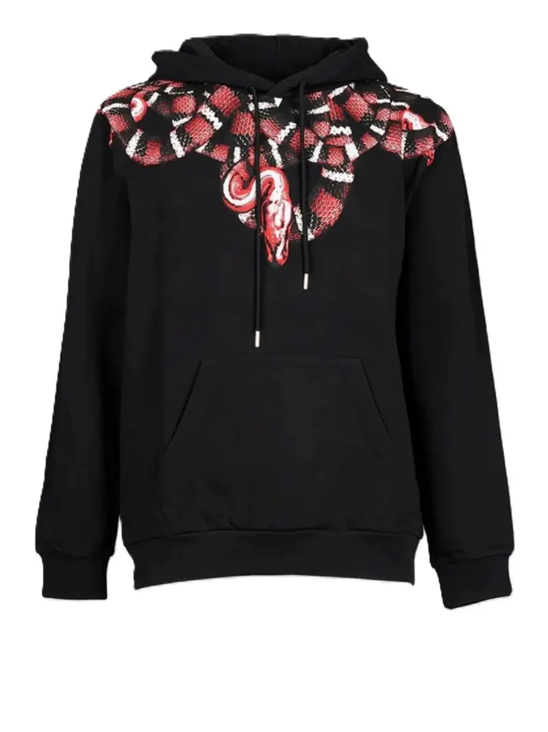 felpa cappuccio county of milan da uomo - nero