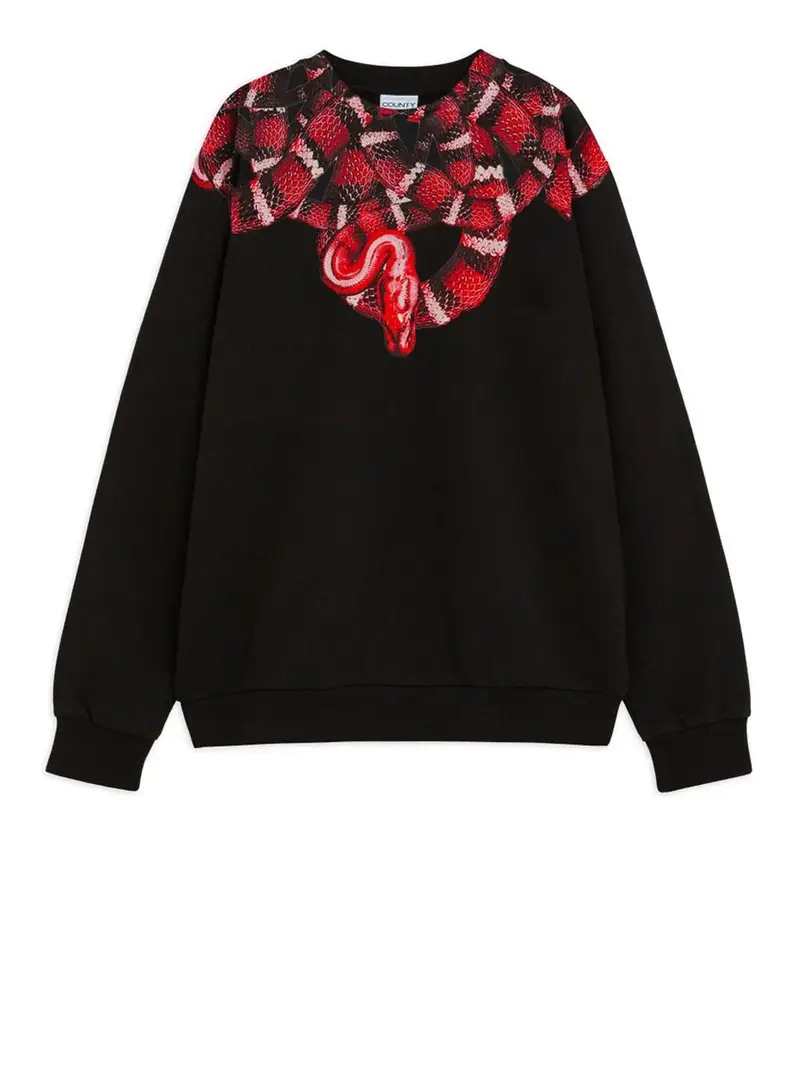 felpa county of milan da uomo - nero