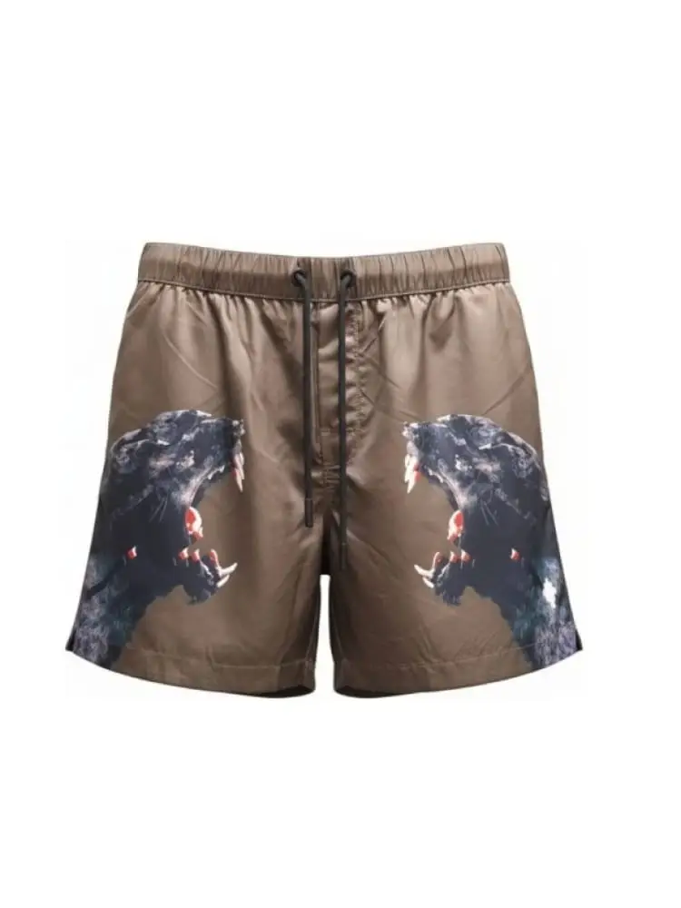 marcelo burlon boxer mare stampa pantera beige