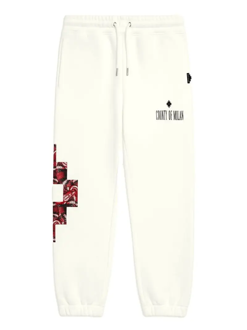 pantalone tuta county of milan da uomo - bianco