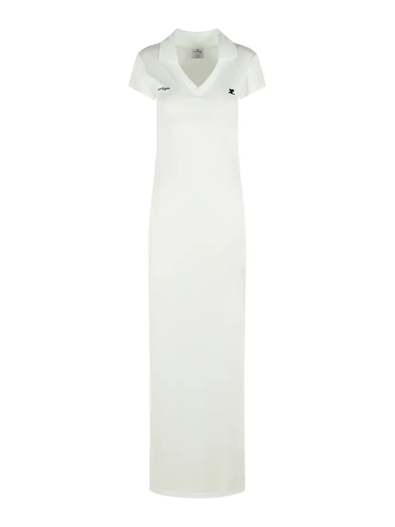 Abito in poliestere bianco