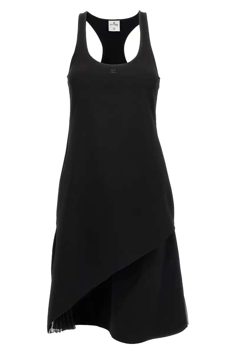 Abito Infinty Pleats A-Line Nero