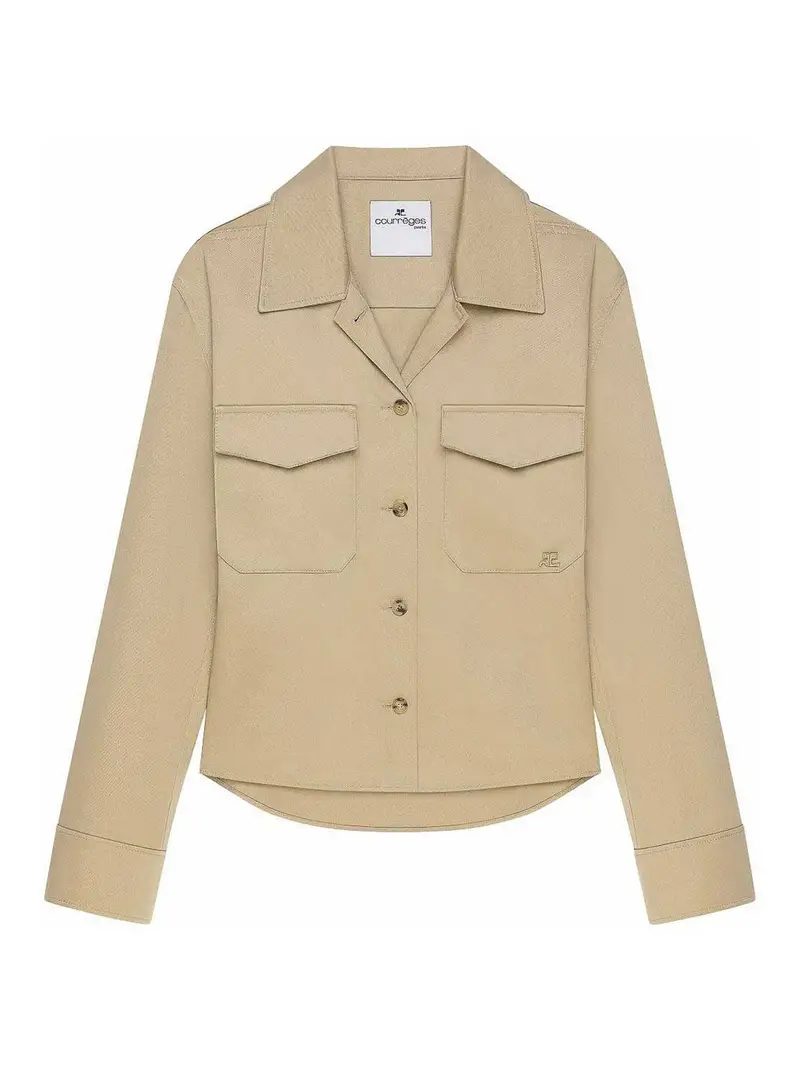 Camicia di cotone Beige