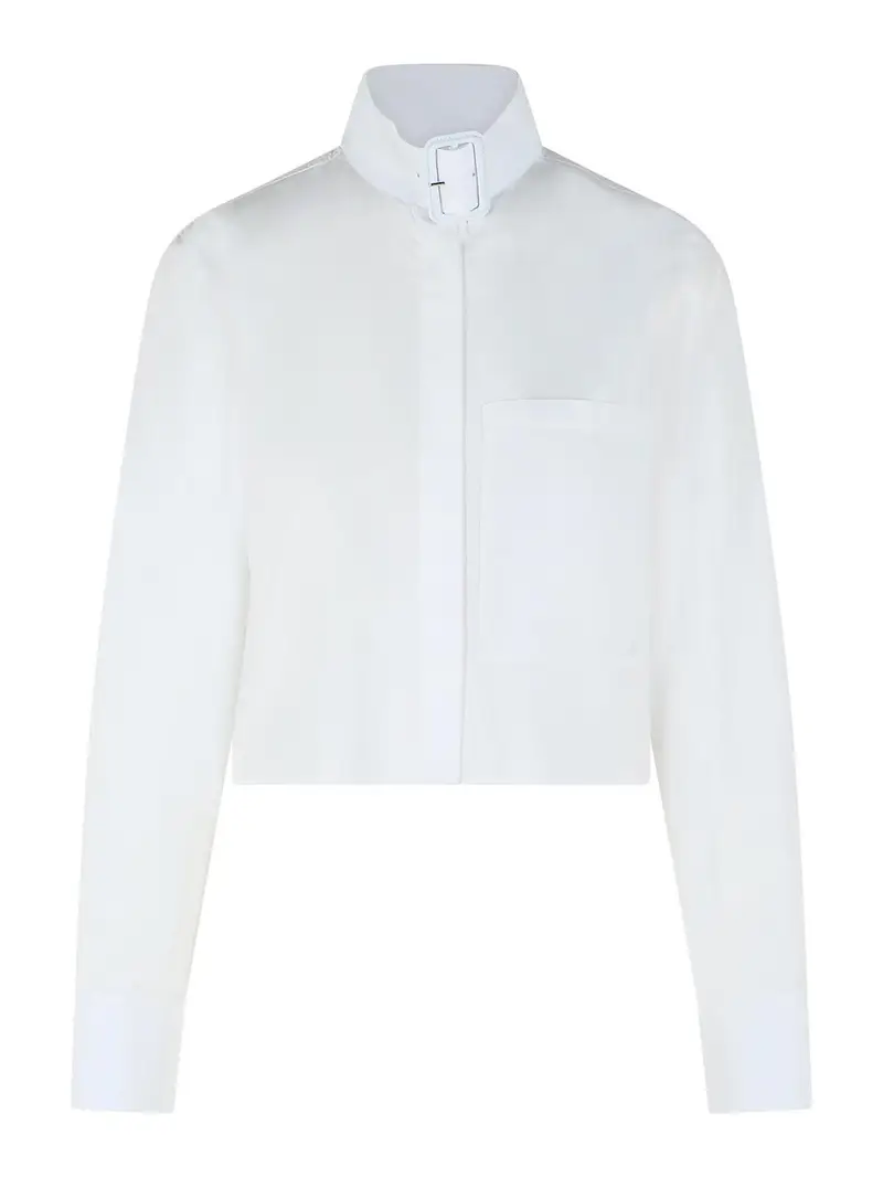 Camicia in cotone bianco
