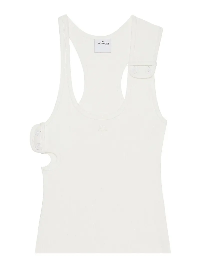 Canotta a doppio secchiello Bianco