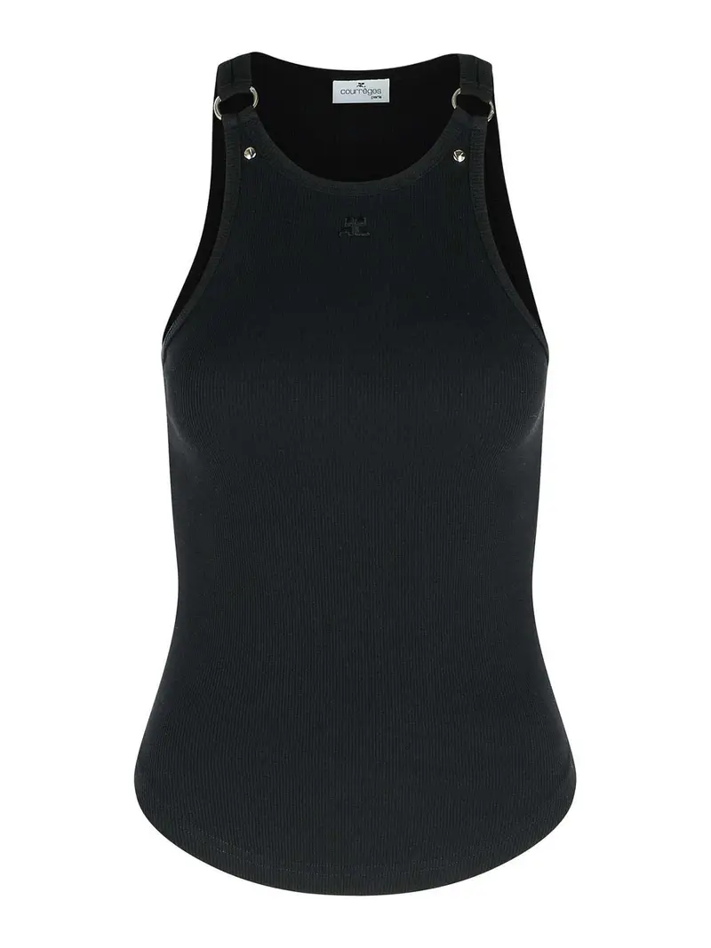 Canotta di cotone blk Nero