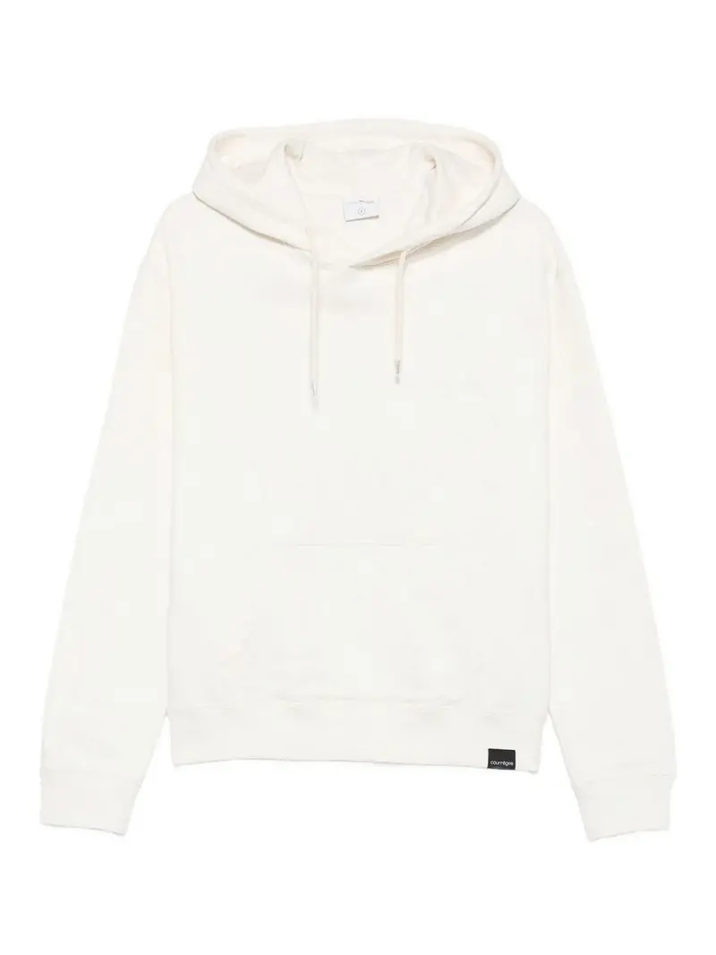 Felpa con cappuccio in cotone Bianco