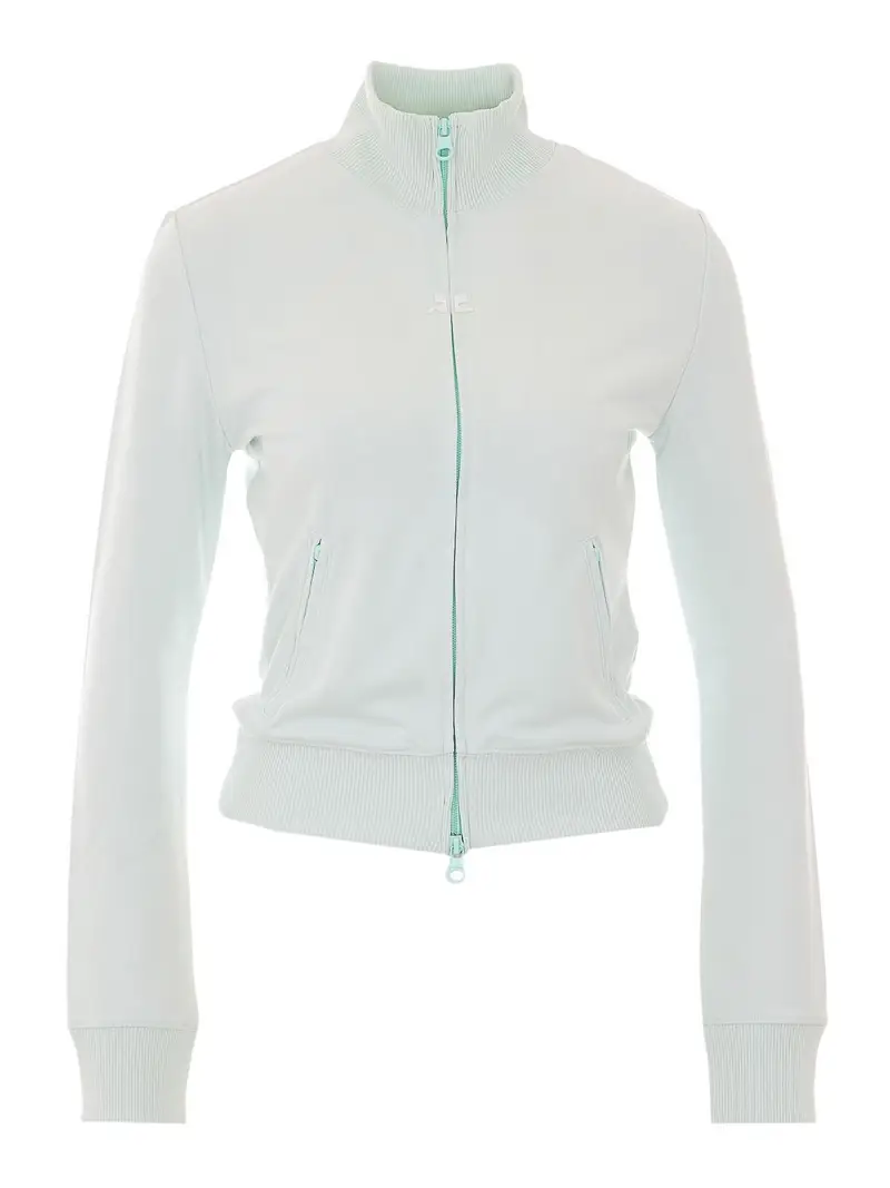 Giacca sportiva firmata color menta chiaro Verde