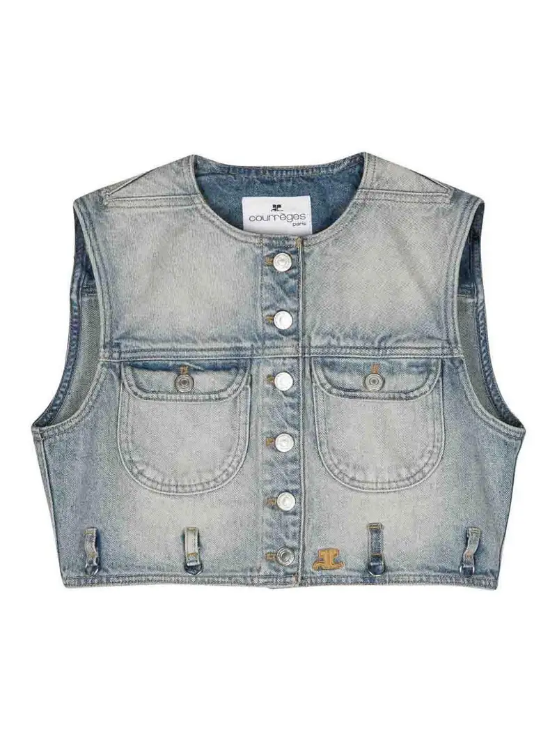 Courreges Gilet Azzurro 3380446