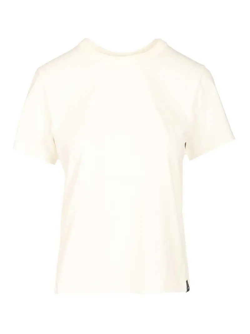 Logo ricamato a maglietta Bianco