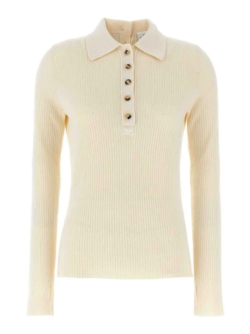 Maglia Multi Bottoni Bianco