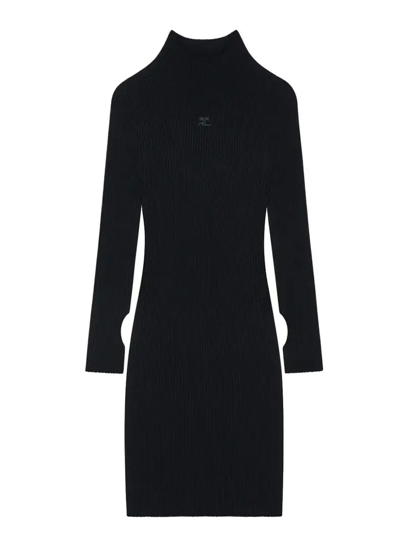 MiniVestito in cotone biologico Nero