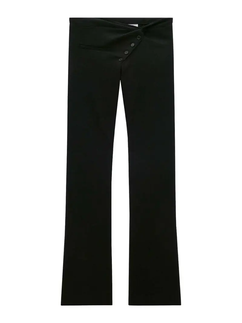 Pantaloni in lana sartoriali twist Nero