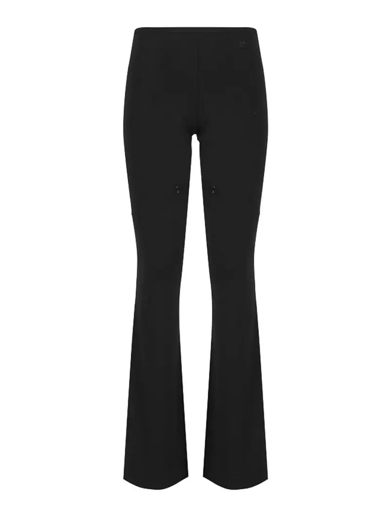 Pantaloni Svasati Con Dettagli Cut Out Nero