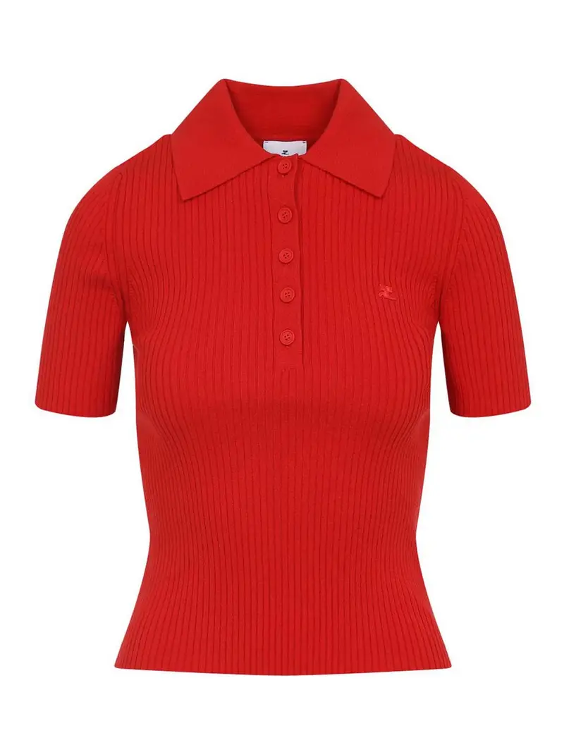 Courreges Polo Rosso 3356005