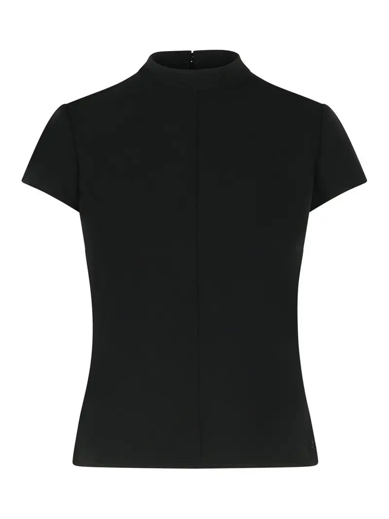 T-shirt Heritage nera in misto poliestere Nero