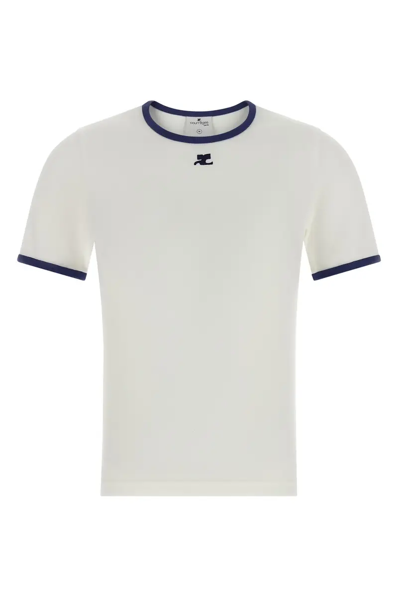 T-Shirt Signature Contrast Blu