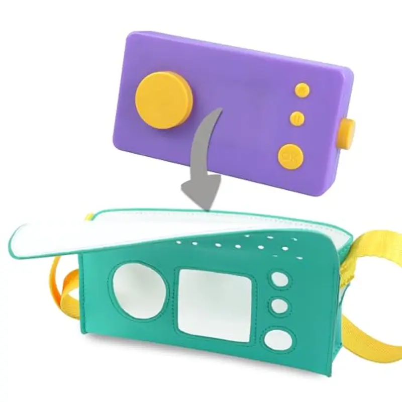 Cover in PU per LUNII Fabbrica delle Storie, Custodia Protettiva per LUNII Cantastorie, con Tracolla Regolabile, Regalo miniatura 3