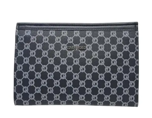 Coveri Borsa Uomo a Mano Grande, Dimensioni 29x20x4,5 cm, Sottobraccio con Manico Rimovibile, Design Monogramma, Art.