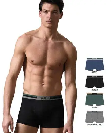 Boxer uomo in cotone elasticizzato Enrico Coveri EB1312