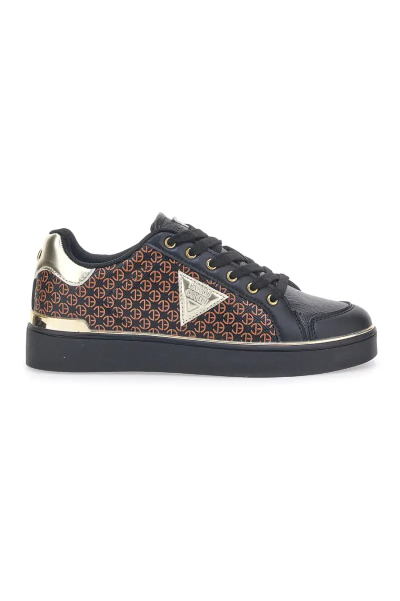 Sneakers Nere Enrico Coveri Guenda LH Metal [NERO]