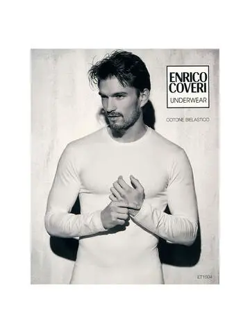 MAGLIA IN COTONE BIELASTICO MANICA LUNGA UOMO COVERI ET1004