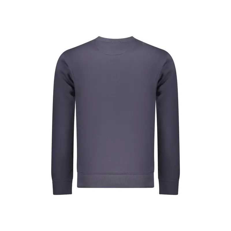 Felpa Maniche Lunghe Uomo Blu Ricamo miniatura 2